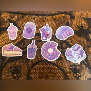 3 for $12 Purple Food Sticker Set